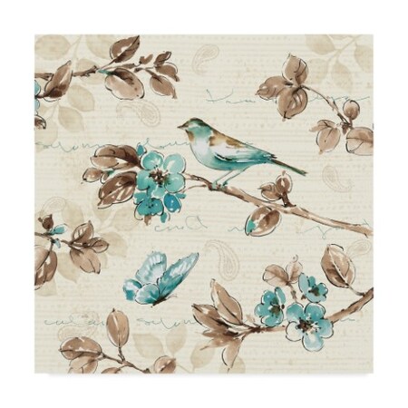 Trademark Fine Art Pela 'Wing Prints Iv' Canvas Art, 24x24 WAP07337-C2424GG